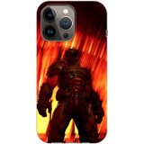 Husa compatibila cu Apple iPhone 13 Pro Max model Doom Slayer, Silicon, TPU, Viceversa, Transparent, Carcasa