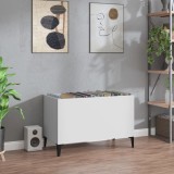 Gossi dulap de discuri, alb, 74,5x38x48 cm, lemn prelucrat