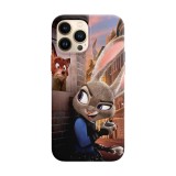 Husa compatibila cu Apple iPhone 12 Pro Max model Zootopia, Silicon, TPU, Viceversa, Transparent, Carcasa