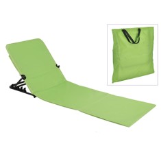 HI Scaun pliabil saltea de plaja, verde, PVC foto