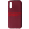 Husa Silicon Burgundy Samsung Galaxy A30s, High Copy, Protectie Camera