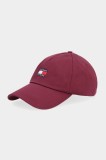Tommy Jeans șapcă de baseball din bumbac culoarea maro, cu imprimeu, AM0AM12933