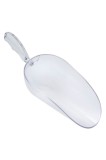 Cumpara ieftin Lingură pentru ustensile de bucătărie din plastic, transparentă, dimensiuni 22x8x4,5 cm