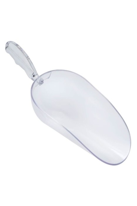 Lingură pentru ustensile de bucătărie din plastic, transparentă, dimensiuni 22x8x4,5 cm