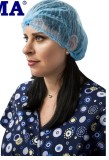 Bonete Medicale Albastre cu Elastic, VETRO DESIGN, 100 Bucati - Protectie si Igiena