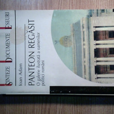 Ioan Adam (autograf) -Panteon regasit - O galerie ilustrata a oamenilor politici