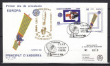 Andorra Spaniola 1991 - FDC SPECIAL AUR - EUROPA SPATIALA - Tiraj limitat 60 ex.