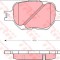 Set placute frana,frana disc TOYOTA COROLLA Verso (ZDE12, CDE12) (2001 - 2004) TRW GDB3316