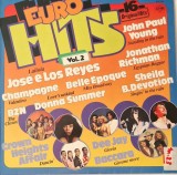 Various &lrm;&ndash; Eurohits Vol. 2 _ VG+ / VG+ vinil, LP, disc muzica europop _ CNR, Olanda, 1978