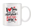 Cana alba personalizata &quot;I Love You&quot;, INOVATIX&reg;. 330ml, Oem