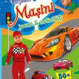 Carticica mea cu masini. Jocuri si activitati cu autocolante - Editura Anteea