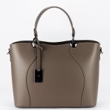 Cumpara ieftin Geanta taupe din piele naturala 1424A 125