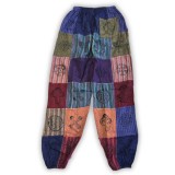 Cumpara ieftin Pantaloni Motiv de Ciuperca - Design Block Print - Tonuri de Violet