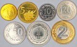 POLONIA LOT / SET , Nr 1 - 7 buc : 1 + 5 + 10 + 20 + 50 Groszy 2024 + 1 Zlot 2024 + 2 Zloti 2024