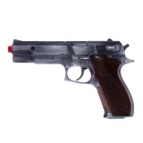 Pistol metalic de jucarie Beretta cu capse, 14 cm