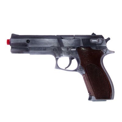 Pistol metalic de jucarie Beretta cu capse, 14 cm foto