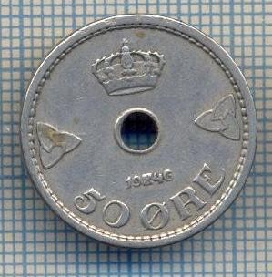 AX 394 MONEDA - NORVEGIA - 50 ORE -ANUL 1946 -STAREA CARE SE VEDE foto