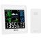 Statie meteo interior-exterior ECG, Senzor Extern Wireless, ecran LCD color, Ceas, Alarma, functie DST, IP44, telecomanda, indicator confort, Alb