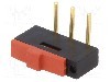 Intrerupator glisant, 2 pozitii, SPDT, ON-ON, KNITTER-SWITCH - MMP 1010 D-RA-1