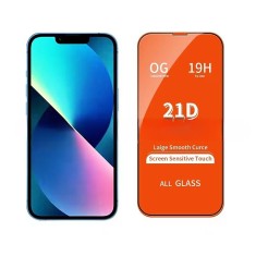 Folie de protectie, flippy, pentru apple iphone 15 pro max, tempered glass og, full cover 21d, hd, margini negre, transparent