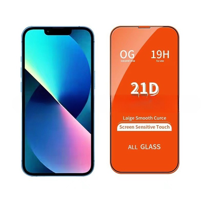 Folie de protectie, flippy, pentru apple iphone 15 pro max, tempered glass og, full cover 21d, hd, margini negre, transparent