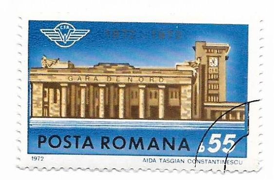 Romania (466) - Centenarul Garii de Nord, 1972, obliterata