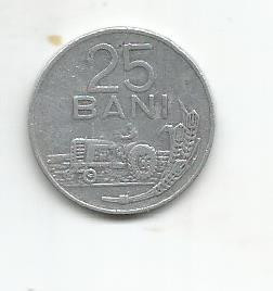 No(4) moneda-ROMANIA- 25 bani 1982