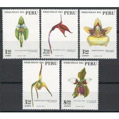 Peru 1973 Mi 931/35 - Flora peruviana, orhidee