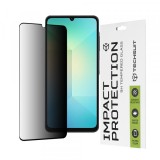 Folie de protectie Ecran Privacy Techsuit pentru Samsung Galaxy A06 A065, Sticla Securizata, Full Glue, 111D