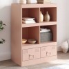 VidaXL Comodă Roz 67x39x95 cm oțel 841800