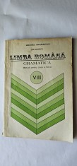 LIMBA ROMANA GRAMATICA CLASA A VIII A ION POPESCU 1993 DIDACTICA SI PEDAGOGICA