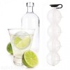 Forma Sfere Gheata Cocktail, Whisky, Bauturi - 4 Sfere Mari 5cm, Plastic, Fructe/Sirop