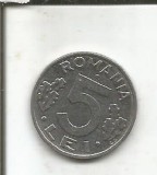(No4) moneda-ROMANIA-5 LEI 1995