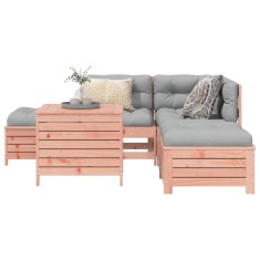 vidaXL Set canapele gradina, 6 piese, lemn masiv brad douglas foto