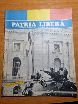 patria libera decembrie 1989 - revista plina cu art. si foto revolutia romana foto