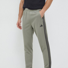adidas Performance pantaloni de antrenament Training Essentials Base culoarea gri, cu imprimeu IT5412