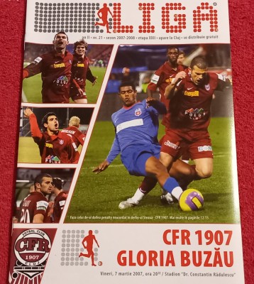 Program meci fotbal CFR 1907 CLUJ - &amp;quot;GLORIA&amp;quot; BUZAU (07.03.2007) foto