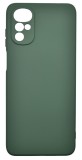 Husa de protectie din Silicon cu Microfibra la interior compatibila Motorola Moto G22, Verde inchis