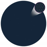 Folie solara plutitoare piscina, negru/albastru, 356 cm, PE GartenMobel Dekor, vidaXL