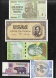 Set 5 bancnote de prin lume adunate (cele din imagini) #265, Africa