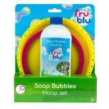 Cumpara ieftin Set baloane de sapun si solutie, Fru Blu, Hoop, 0.4 l