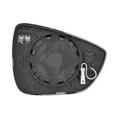 Geam oglinda exterioara cu suport fixare Ford Focus, 2018-, partea Stanga, incalzit; sticla convexa; geam cromat; cu functie de unghi mort, View Max