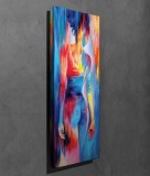 Tablou decorativ, Vega, Canvas 100 procente, lemn 100 procente, 30 x 80 cm, 265VGA1227, Multicolor