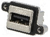 Conector USB A, in&amp;#351;urubare, pt. montare pe panou, AMPHENOL - MUSB-A511-N0