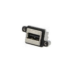 Conector USB A, in&#351;urubare, pt. montare pe panou, AMPHENOL - MUSB-A511-N0
