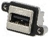 Conector USB A, in&amp;amp;#351;urubare, pt. montare pe panou, AMPHENOL - MUSB-A511-N0 foto