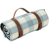 Patura, de picnic, cu maner din piele ecologica, 200 x 150 cm