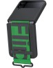 Husa EF-GF721TBE Samsung Silicone Cover with Strap for Galaxy Z Flip 4 Black, Negru