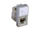 Priza Date RJ45 CAT6A STP 1M Legrand Mosaic aluminiu 079473