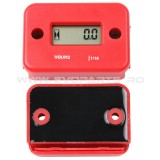 Cumpara ieftin Hour meter Moto Atv Barca ceas Indicator ore functionare - ROSU